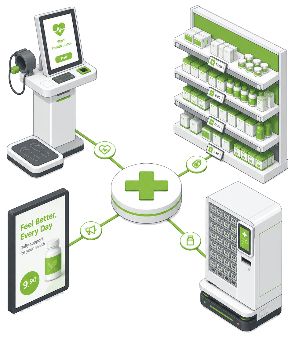 Equipamiento y tecnología para farmacia y retail